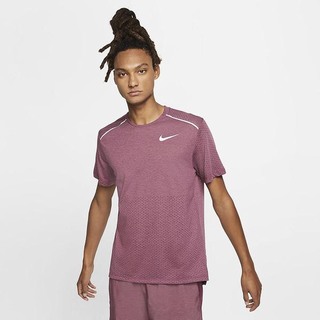 Top Nike Rise 365 Maneca Scurta Running Barbati Rosii | CRSZ-38502